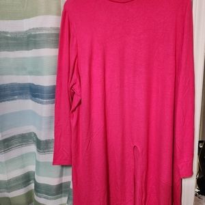 Plus size Tunic mock neck New